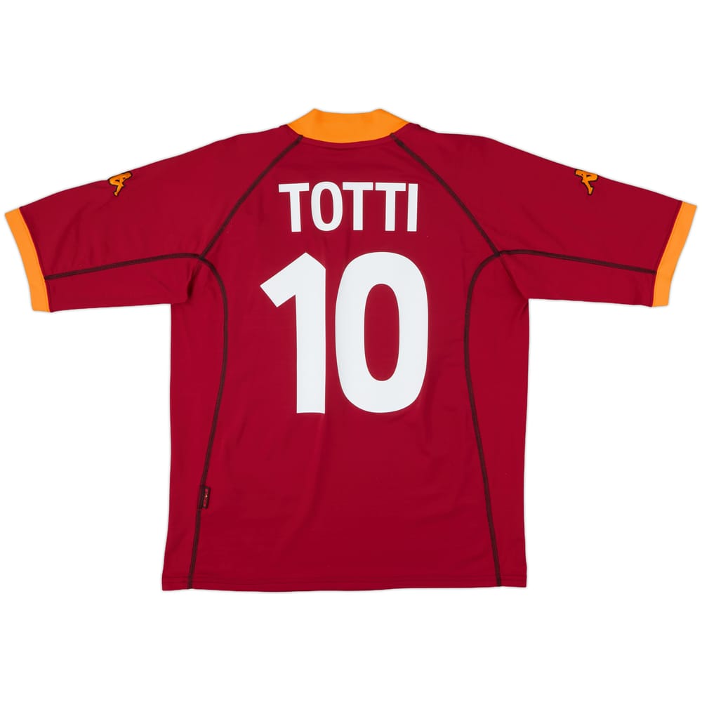 2001-02 Roma Home Shirt Totti #10 - 6/10 - (XXL)
