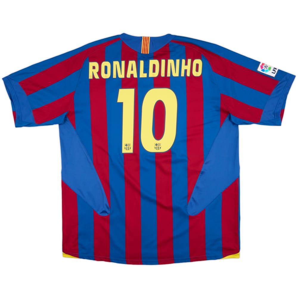 2004-05 Barcelona Home Shirt Ronaldinho #10 - 8/10 - (3XL)