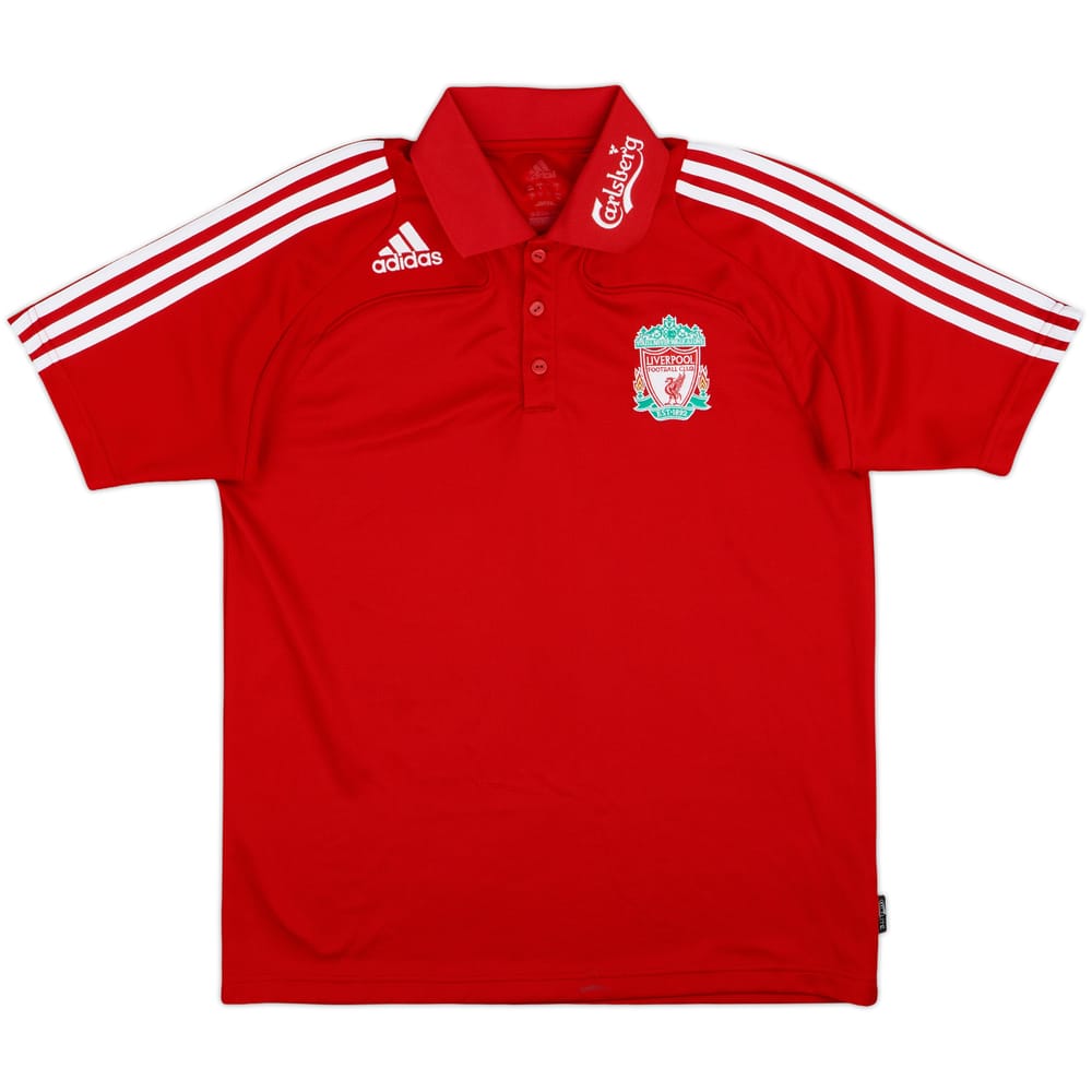 2008-09 Liverpool adidas Polo Shirt - 8/10 - (M)