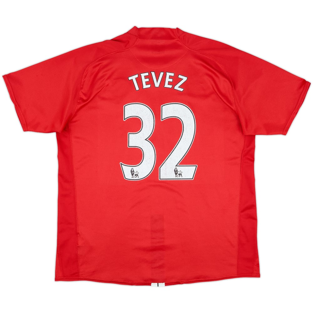 2007-09 Manchester United Home Shirt Tevez #32 - 5/10 - (XL)