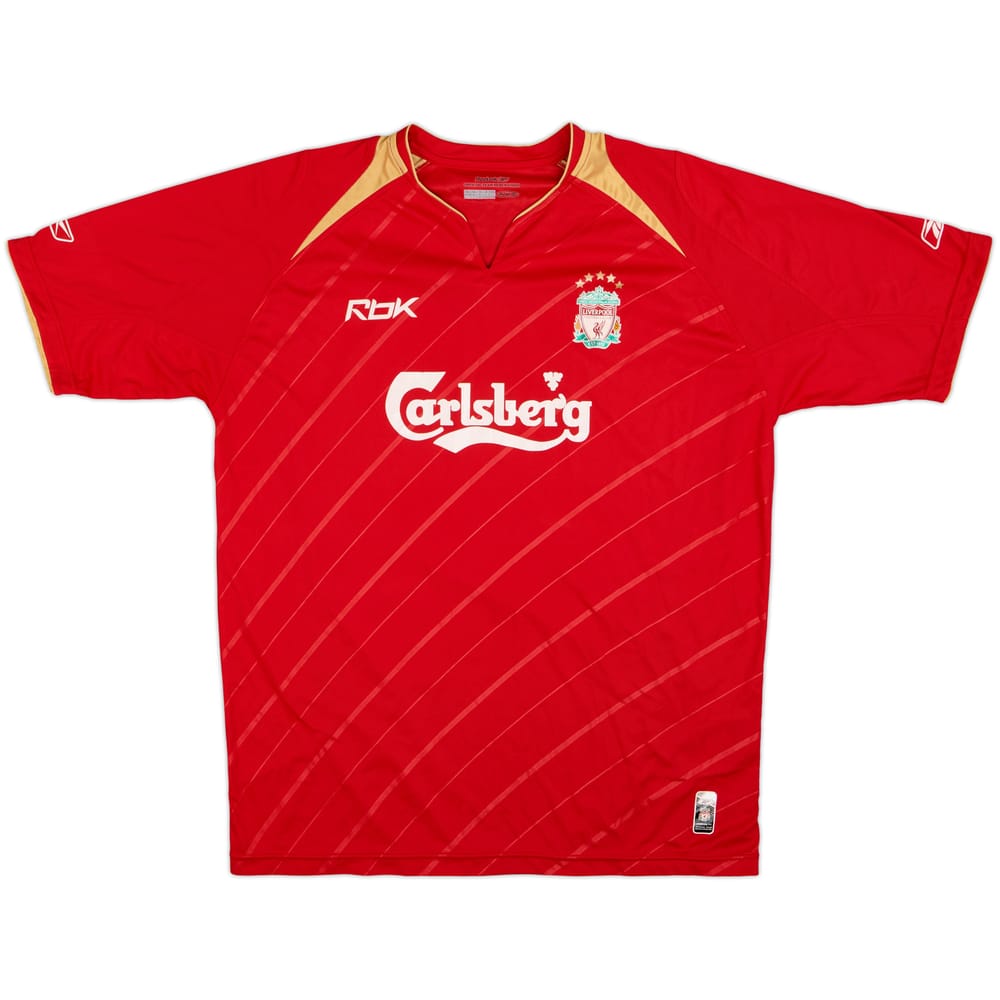 2005-06 Liverpool CL Home Shirt - 7/10 - (L)