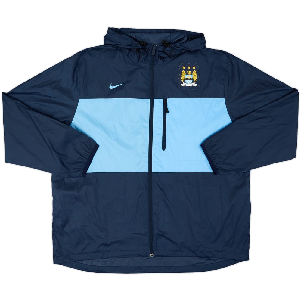 2014-15 Manchester City Nike Hooded Rain Jacket - 10/10 - (XXL)