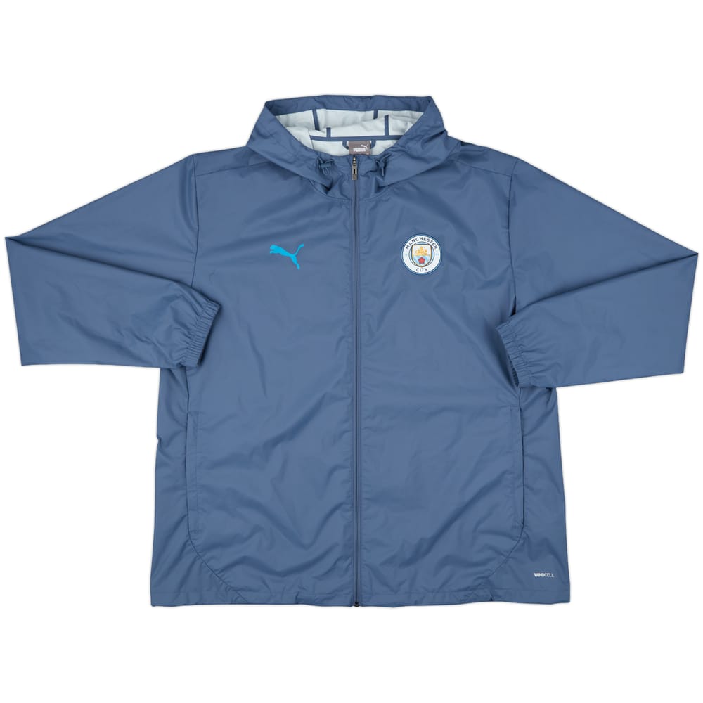 2024-24 Manchester City Puma Hooded Rain Jacket - 10/10 - (XXL)