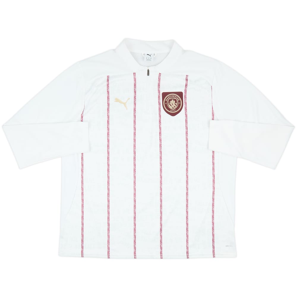 2024-25 Manchester City Puma Pre-Match 1/4 Zip Top - 8/10 - (XL)