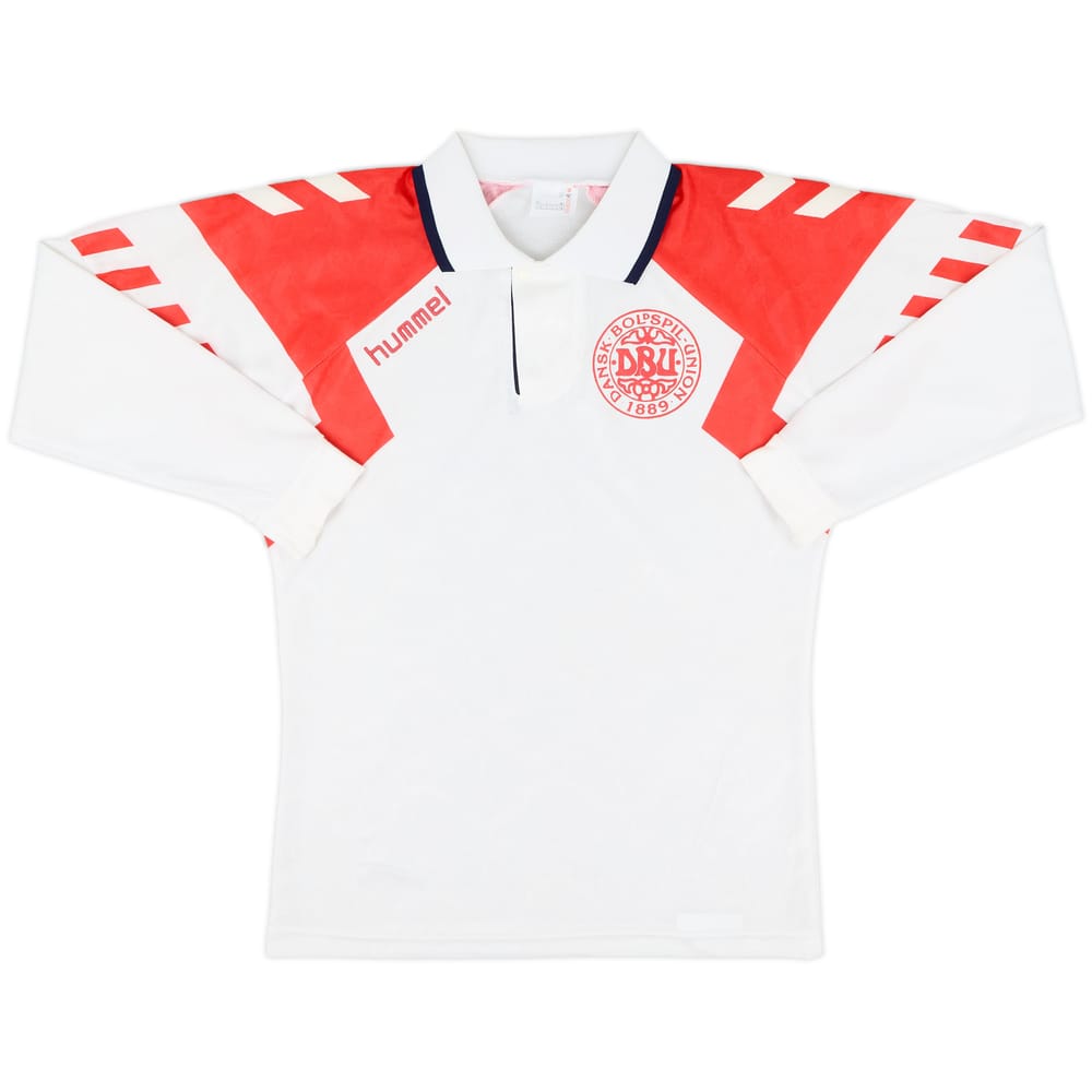 1992-94 Denmark Away L/S Shirt - 10/10 - (S)