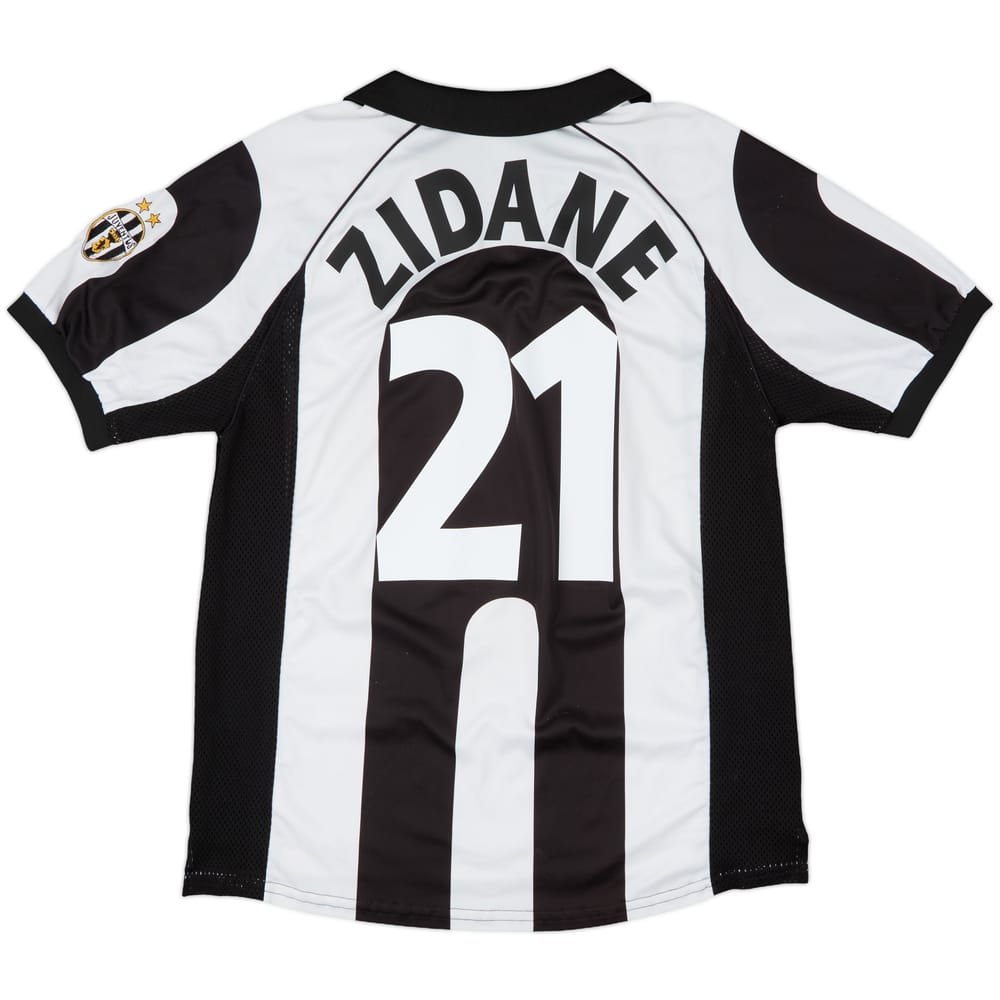 1997-98 Juventus Centenary Home Shirt Zidane #21 - 7/10 - (L)