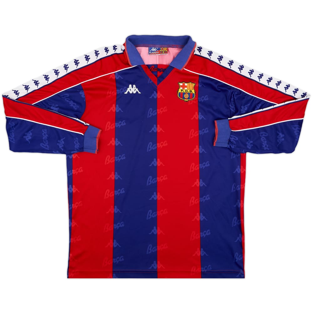 1992-95 Barcelona Home L/S Shirt - 8/10 - (L)