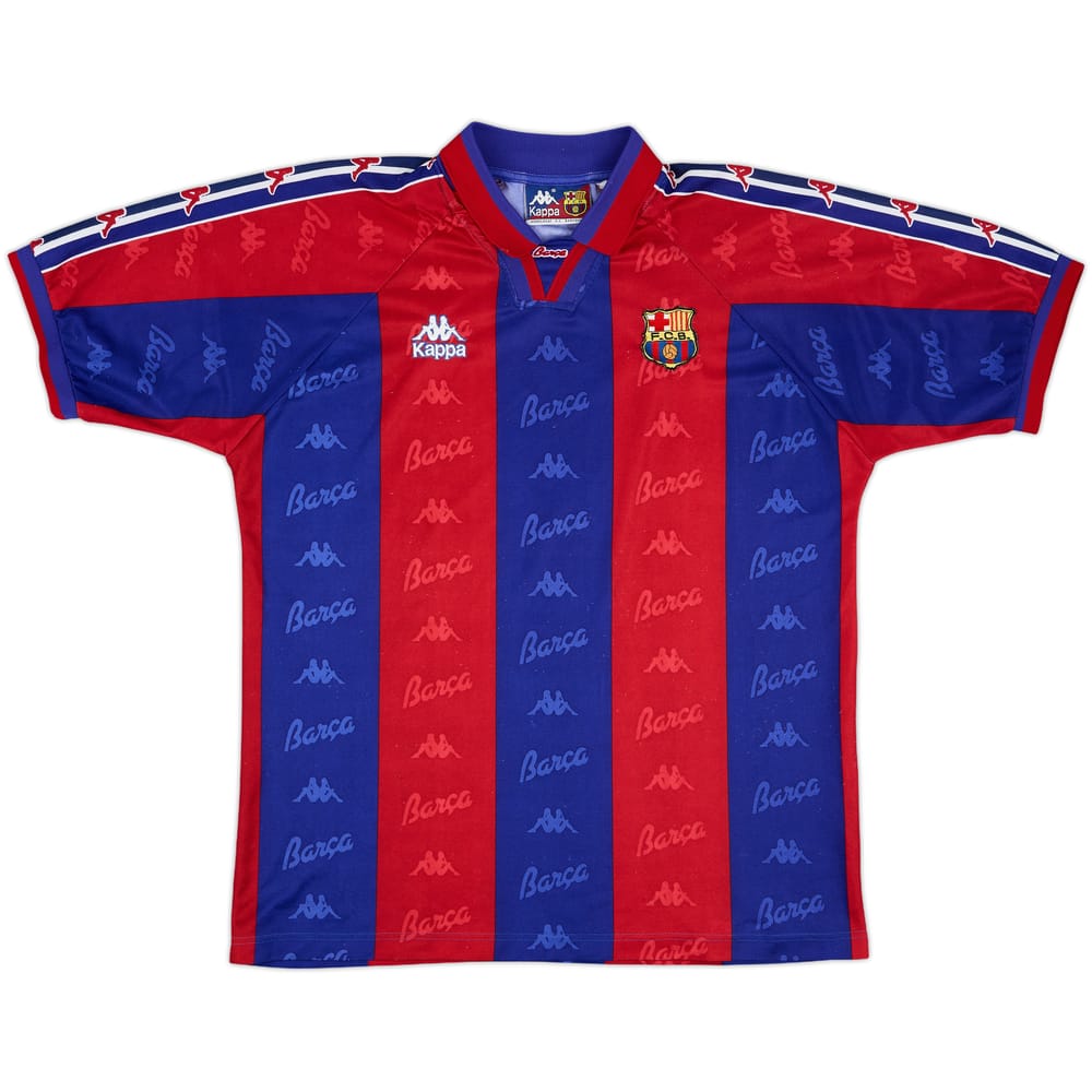 1995-97 Barcelona Home Shirt - 9/10 - (L)