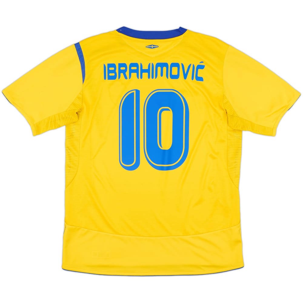 2005-06 Sweden Home Shirt Ibrahimovic #10 - 8/10 - (L)