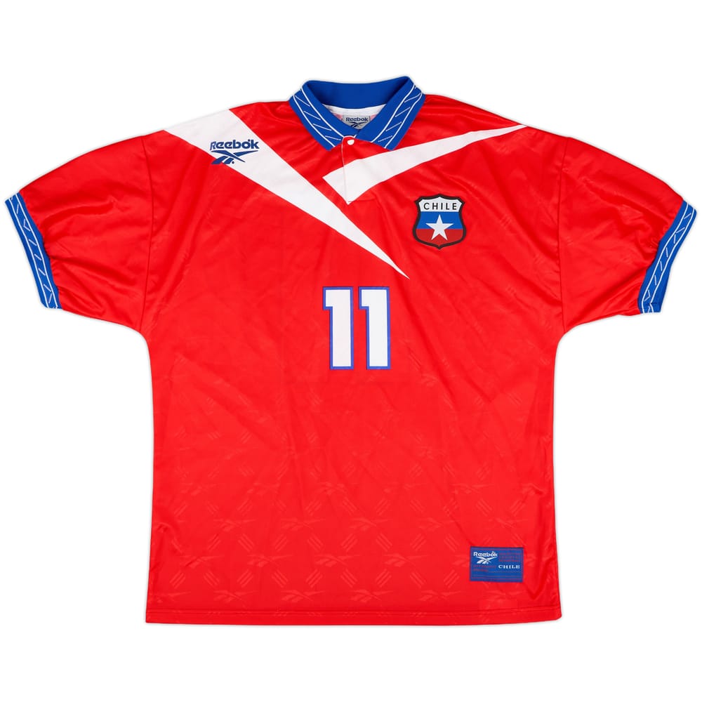 1997-99 Chile Home Shirt #11 (Salas) - 10/10 - (L)