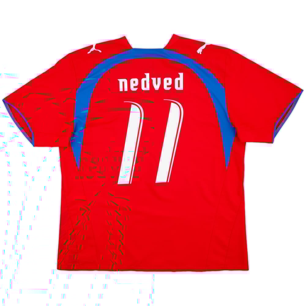 2006-08 Czech Republic Home Shirt Nedved #11 - 6/10 - (XL)
