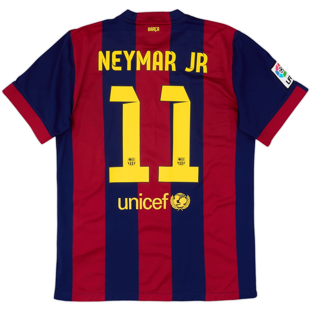 2014-15 Barcelona Home Shirt Neymar Jr #11 - 6/10 - (L)