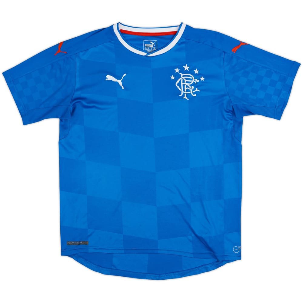 2016-18 Rangers Home Shirt - 8/10 - (XL.Boys)
