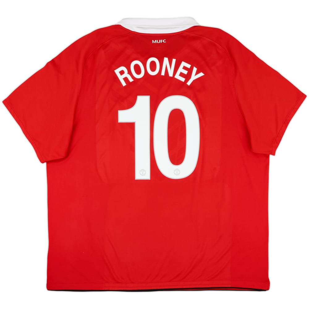 2010-11 Manchester United Home Shirt Rooney #10 - 8/10 - (3XL)