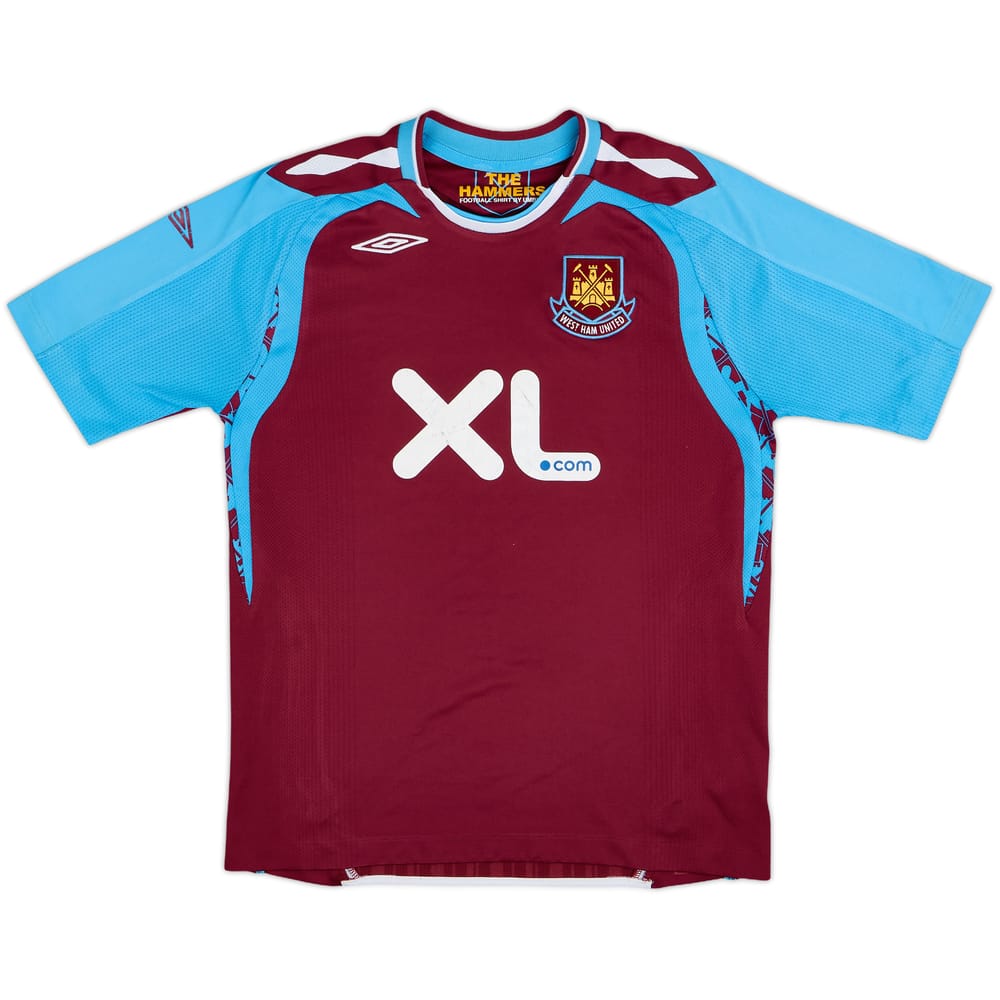 2007-08 West Ham Home Shirt - 6/10 - (L.Boys)
