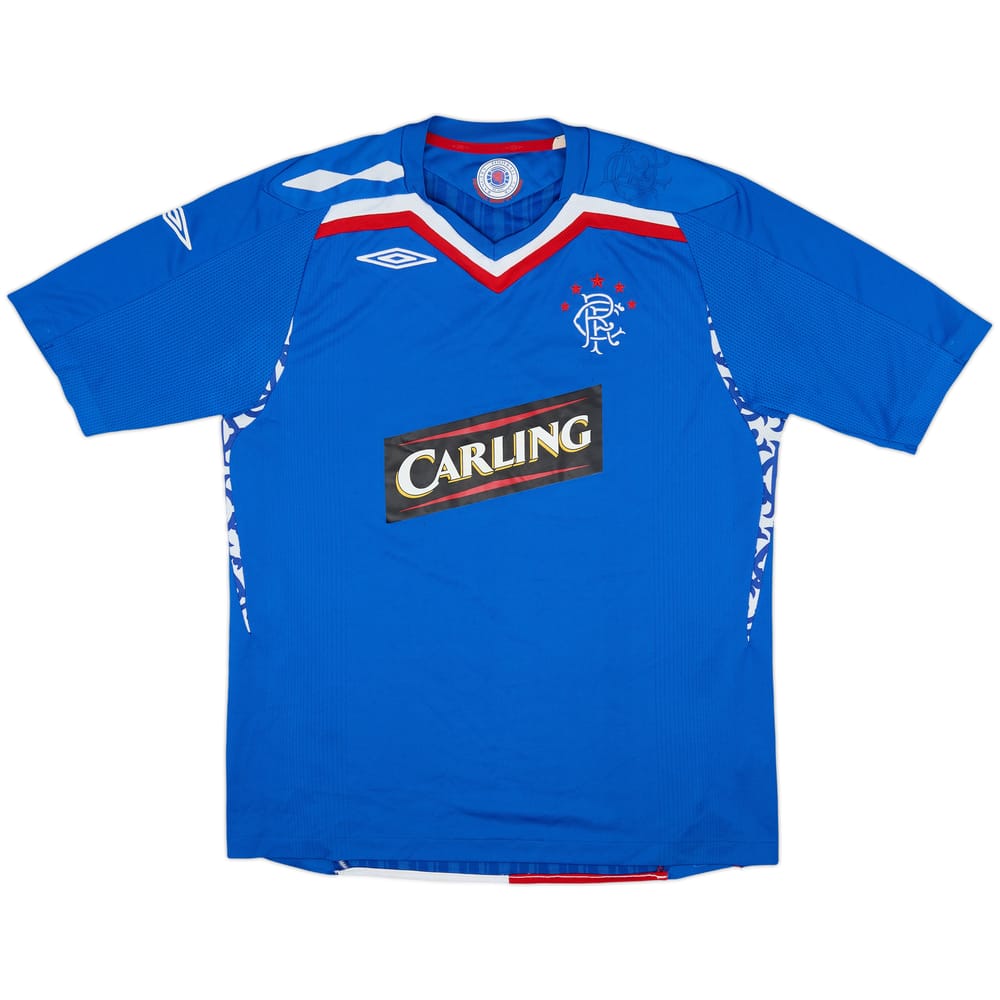 2007-08 Rangers Home Shirt - 8/10 - (L)
