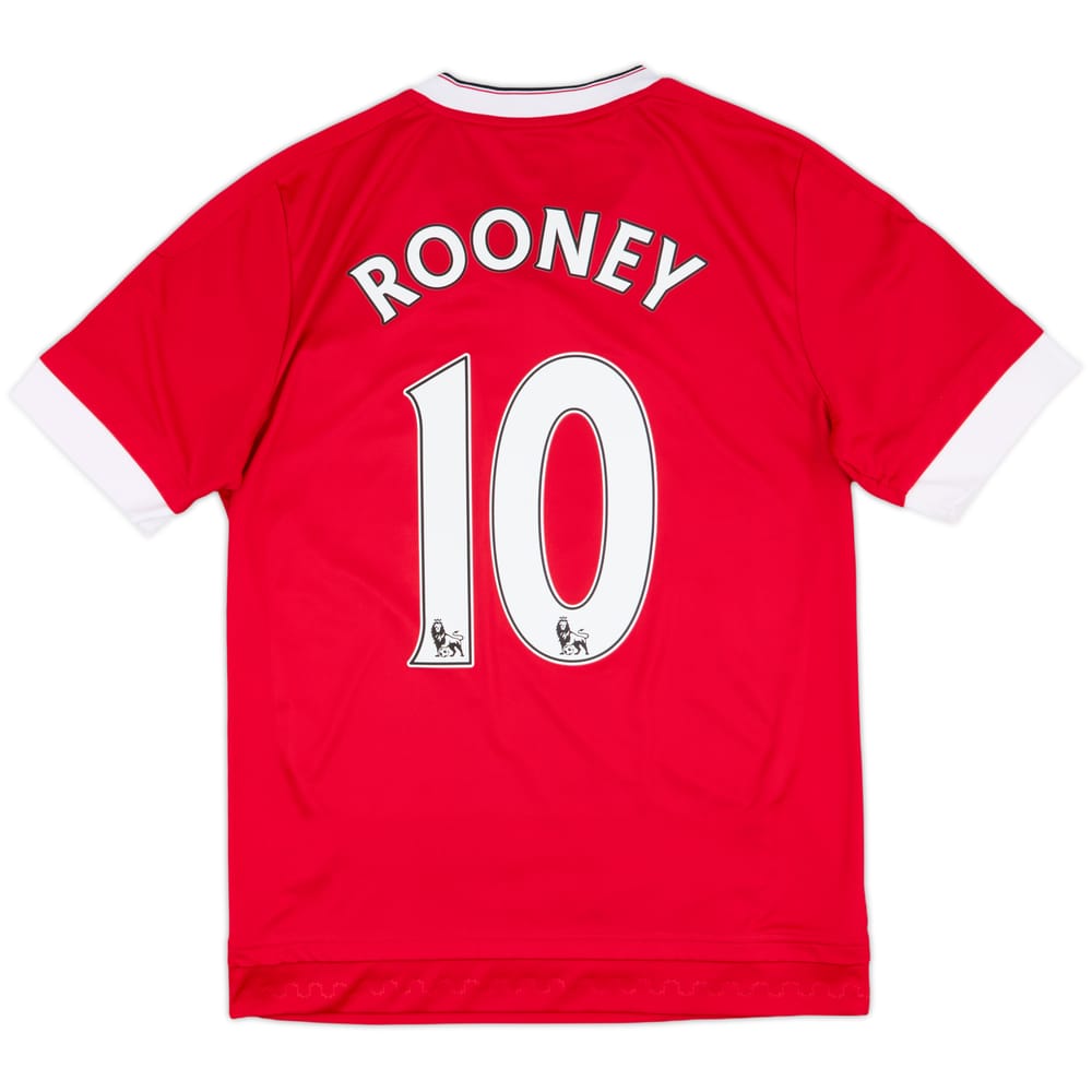2015-16 Manchester United Home Shirt Rooney #10 - 9/10 - (XL.Boys)