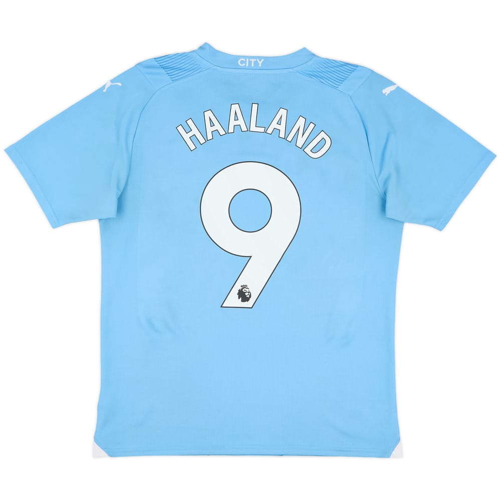 2023-24 Manchester City Home Shirt Haaland #9 - 6/10 - (M)