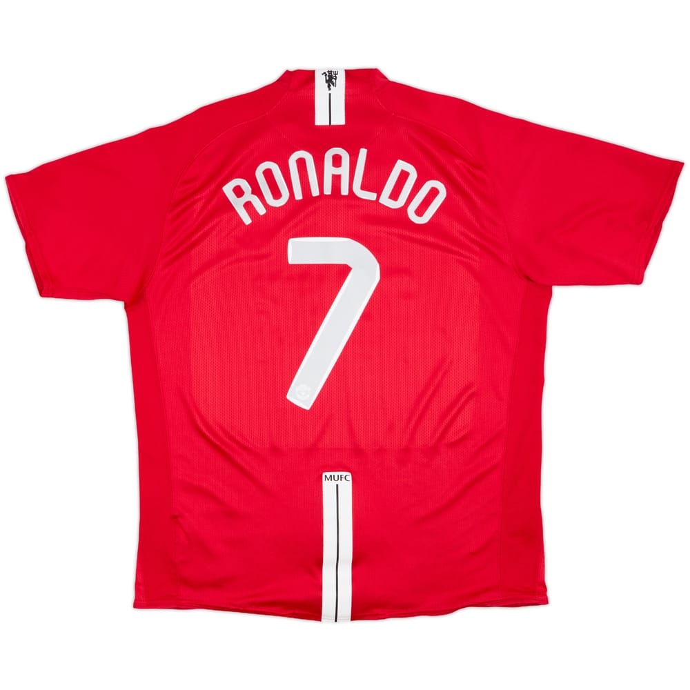 2007-09 Manchester United Home Shirt Ronaldo #7 - 7/10 - (XL)