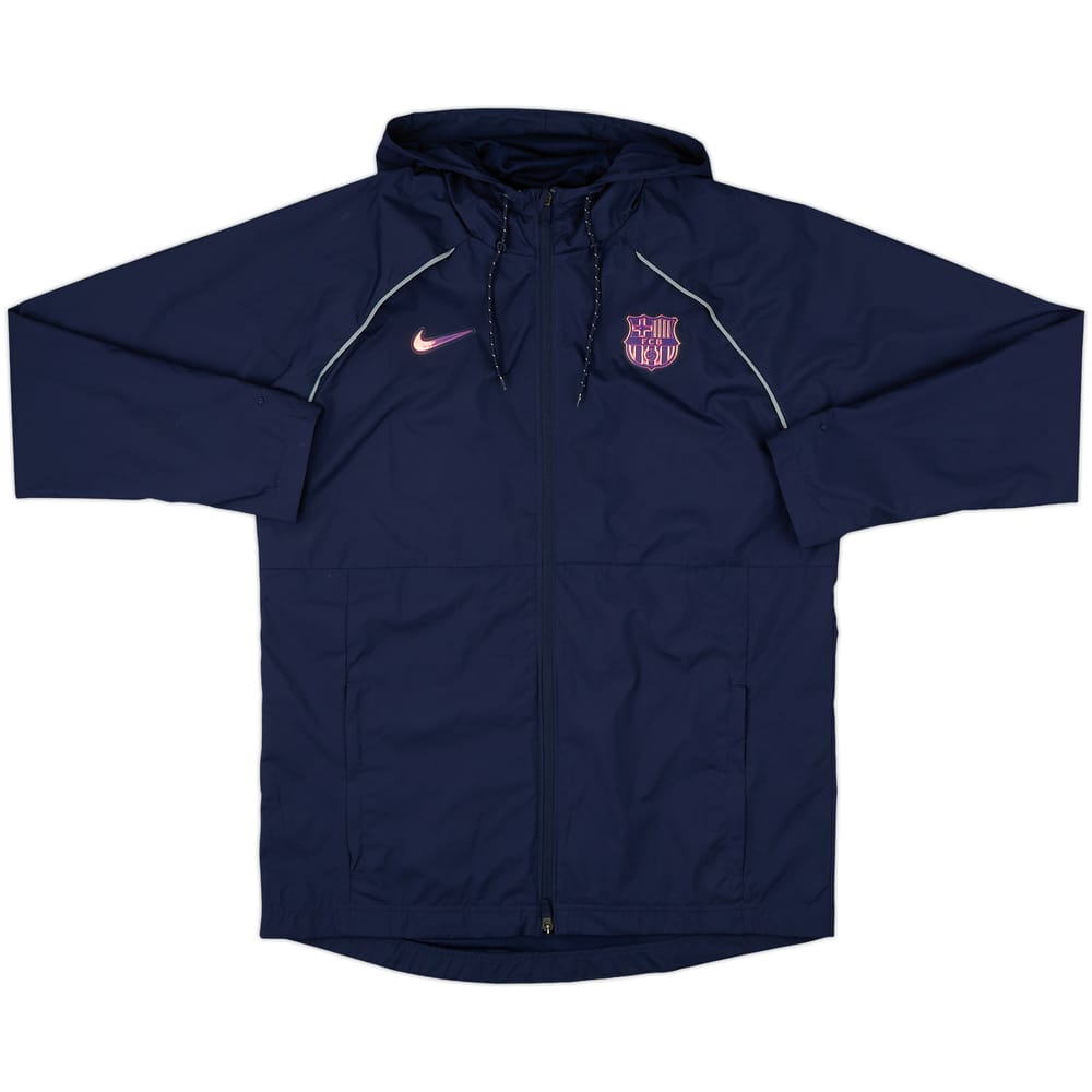 2021-22 Barcelona Nike Hooded Track Jacket - 8/10 - (L)