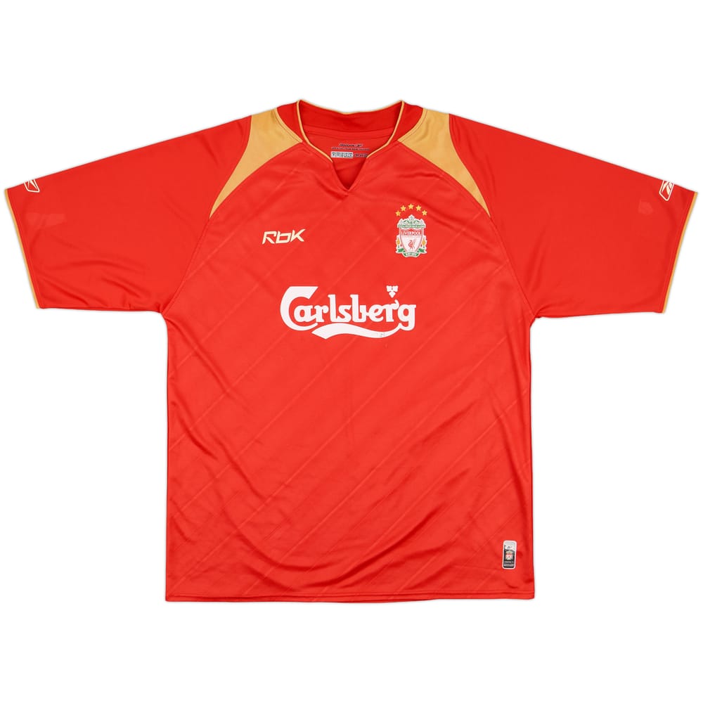 2005-06 Liverpool CL Home Shirt - 7/10 - (XL)