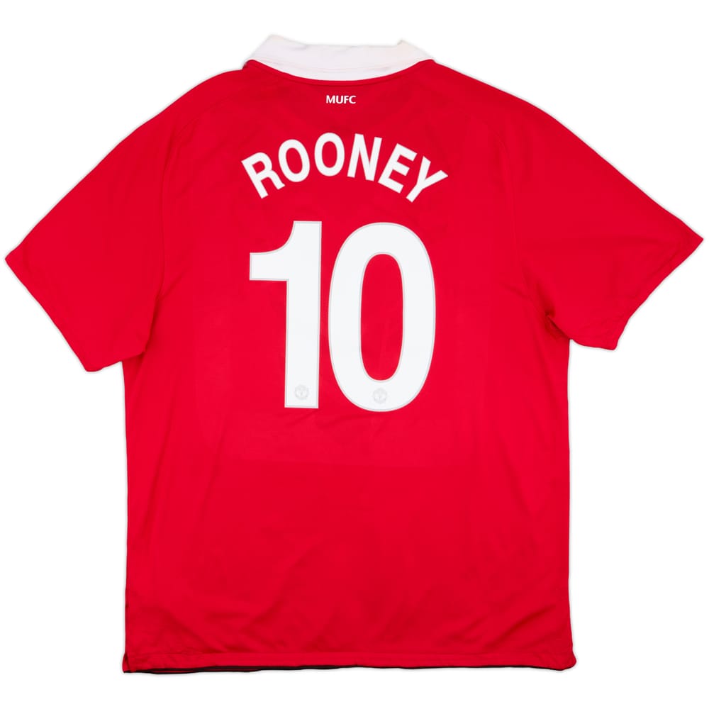 2010-11 Manchester United Home Shirt Rooney #10 - 6/10 - (XXL)