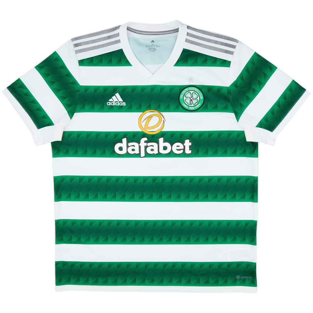 2022-23 Celtic Home Shirt - 8/10 - (XL)