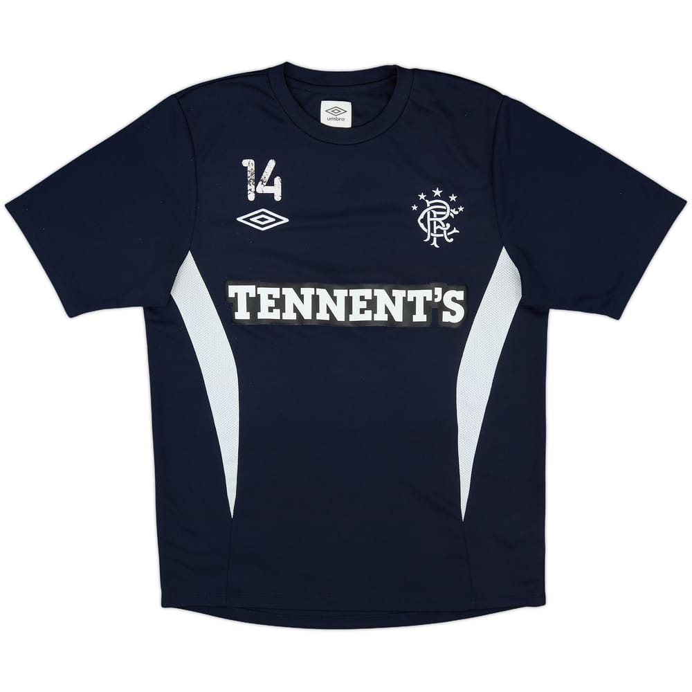 2011-12 Rangers Umbro Player Issue Training Shirt #14 - 5/10 - (L)