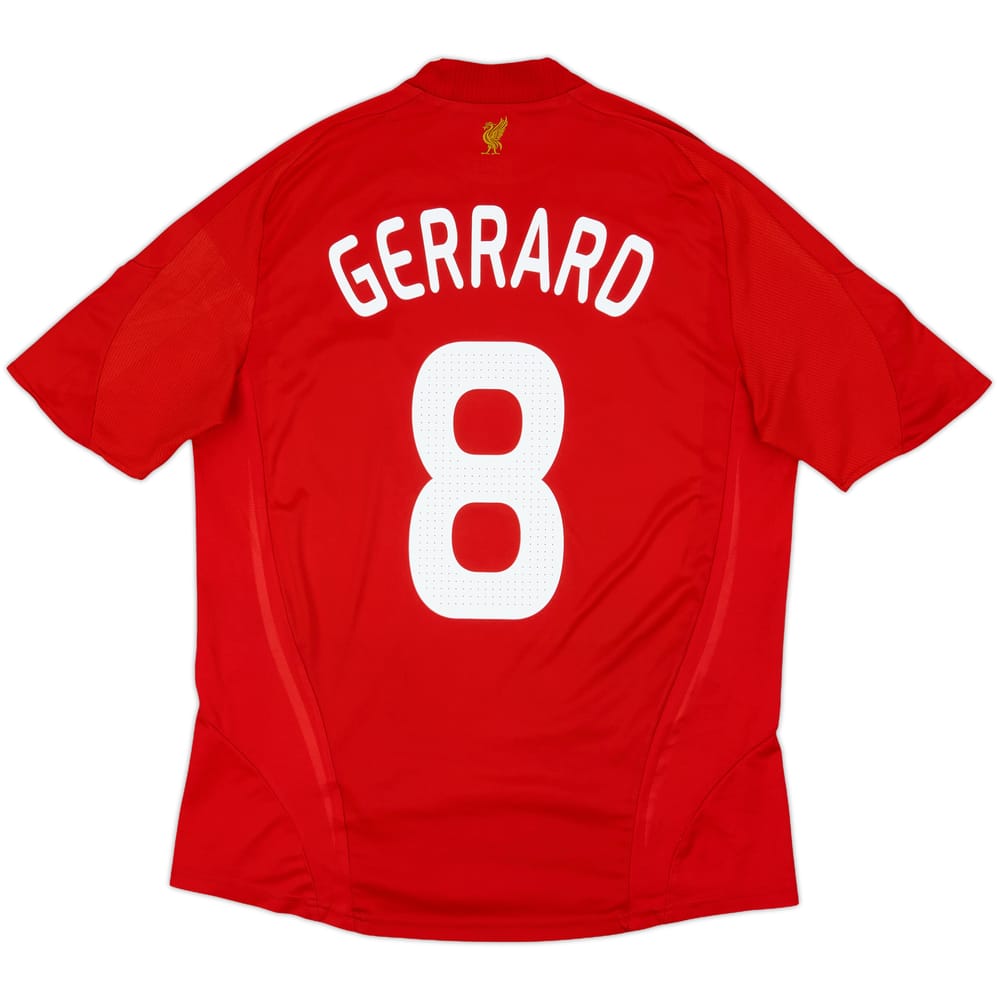 2008-10 Liverpool Home Shirt Gerrard #8 - 7/10 - (L)