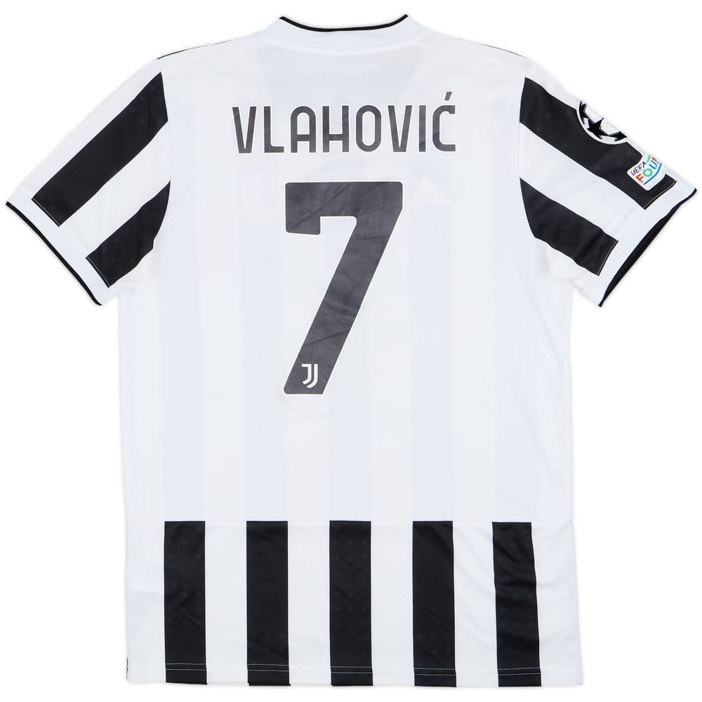 2021-22 Juventus Home Shirt Vlahovic #7 - 7/10 - (M)