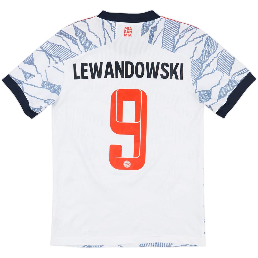 2021-22 Bayern Munich Third Shirt Lewnadowski #9 - 9/10 - (S)