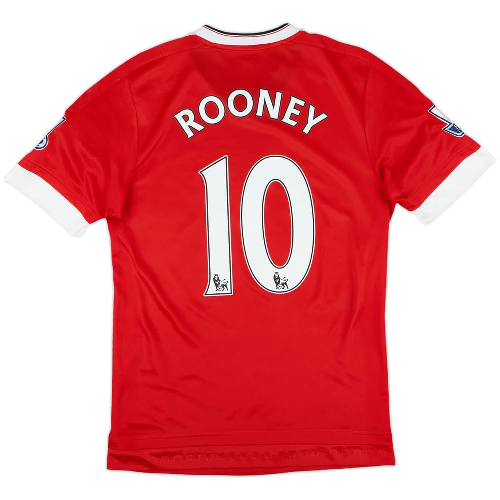 2015-16 Manchester United Authentic Home Shirt Rooney #10 - 7/10 - (M)