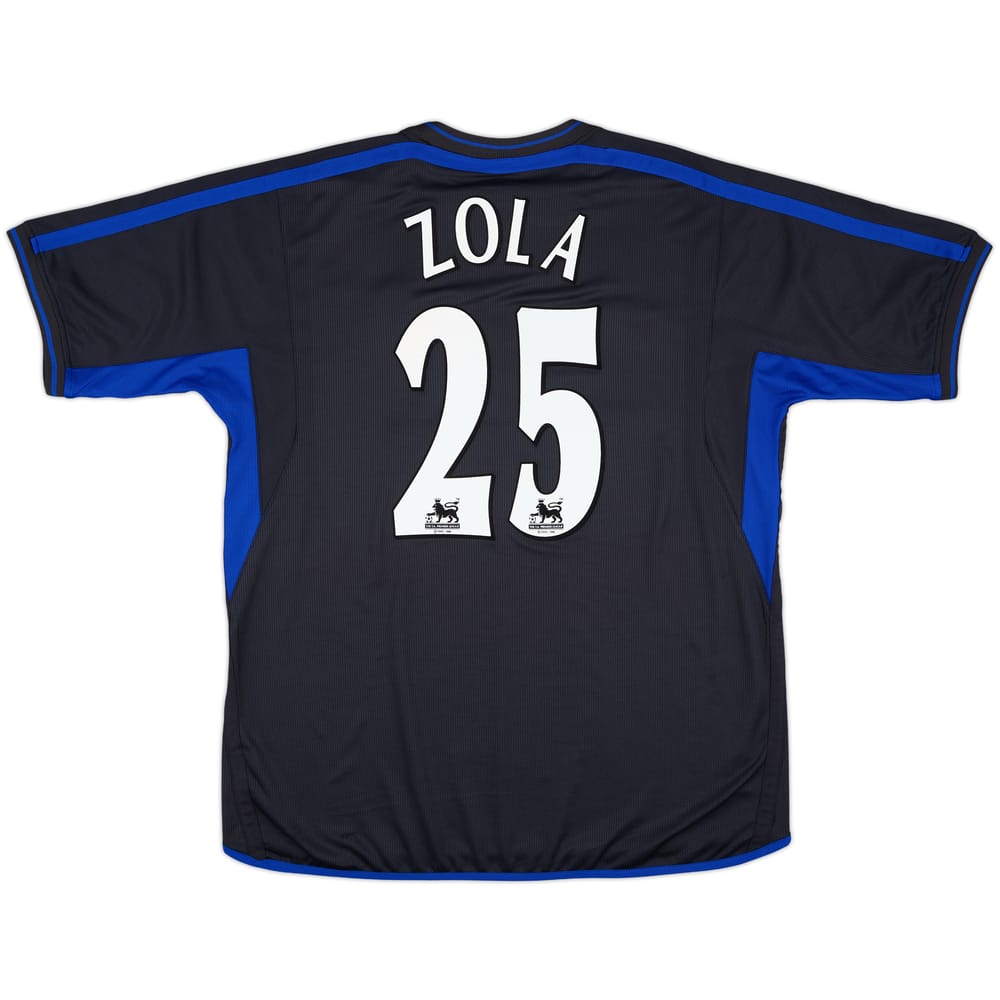 2002-04 Chelsea Away Shirt Zola #25 - 9/10 - (XL)