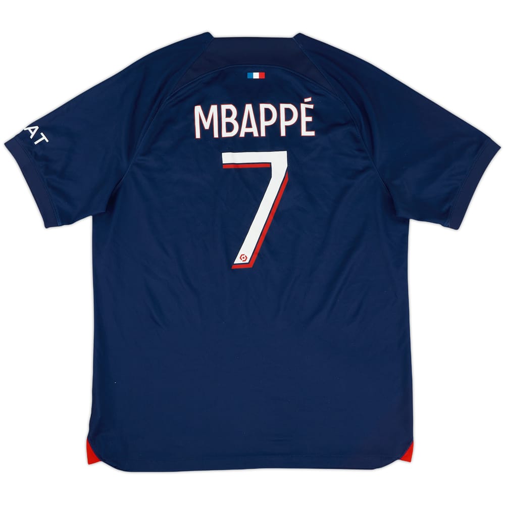 2023-24 Paris Saint-Germain Home Shirt Mbappe #7 - 9/10 - (L)