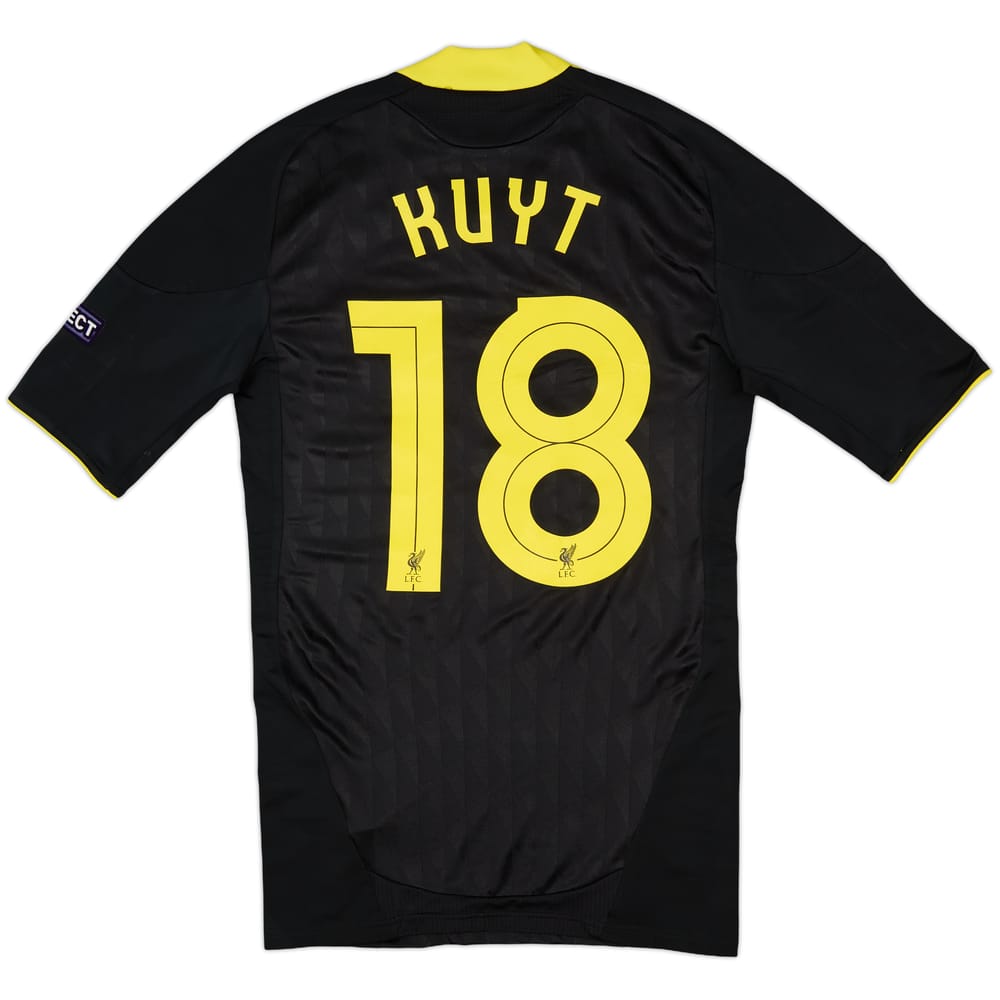 2010-11 Liverpool Player Issue Techfit Third Shirt Kuyt #18 (M)