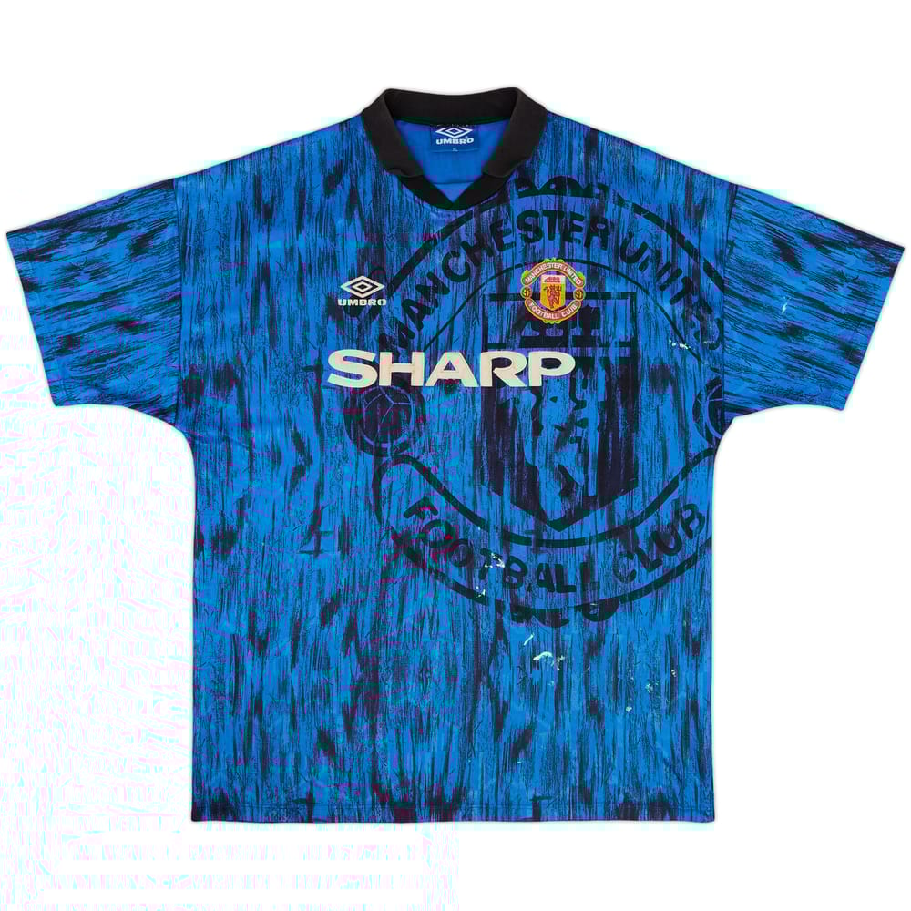 1992-93 Manchester United Away Shirt - 5/10 - (XL)