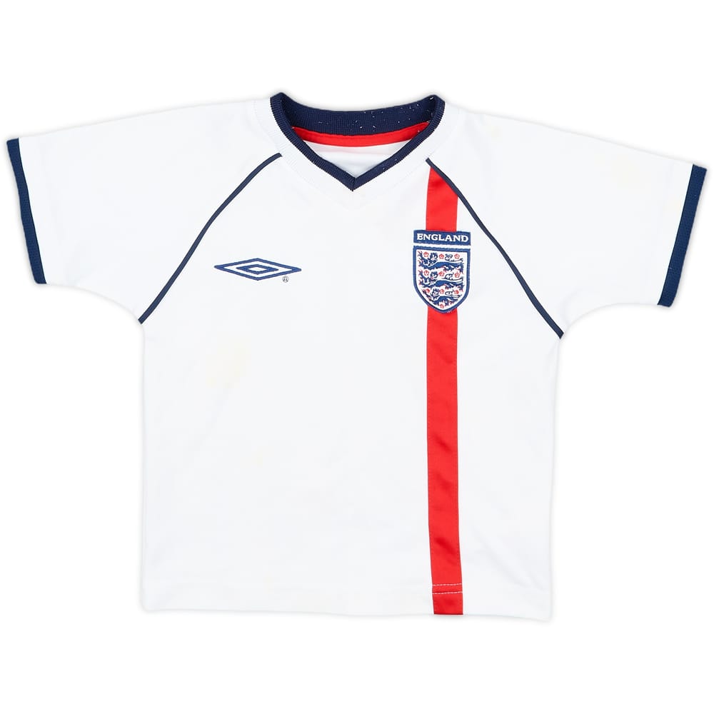 2001-03 England Home Shirt - 7/10 - (2-3 Years)