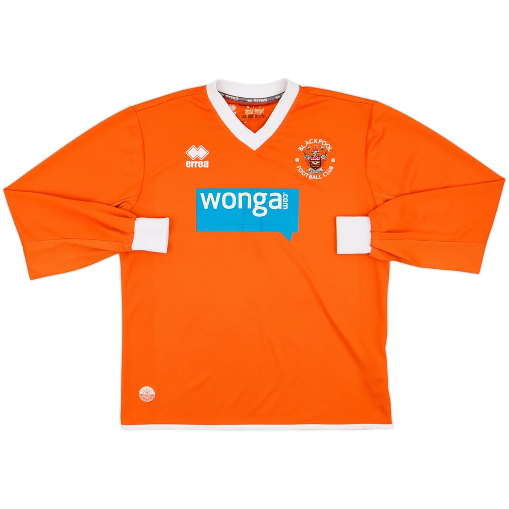 2013-15 Blackpool Home L/S Shirt - 7/10 - (M)