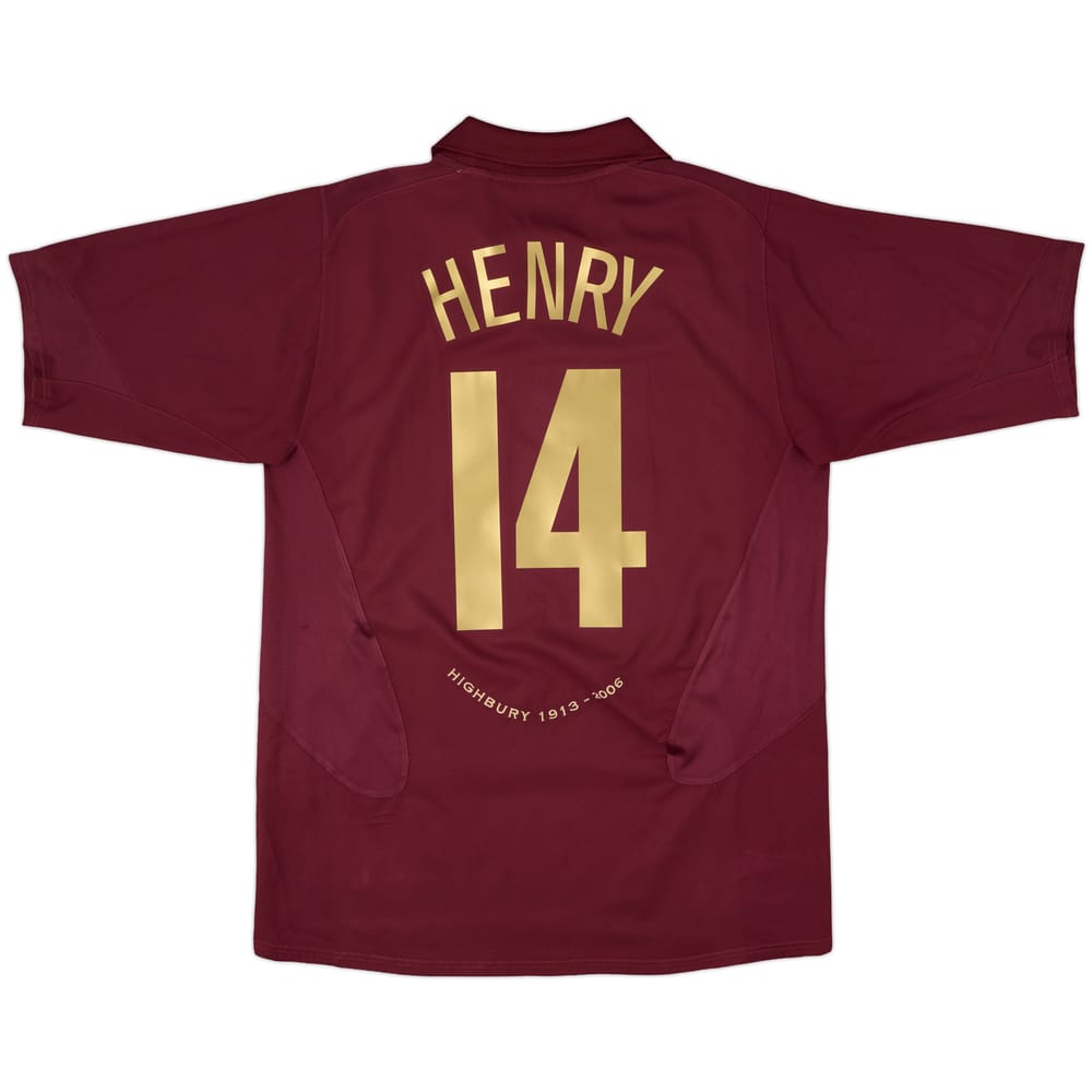 2005-06 Arsenal Home Shirt Henry #14 - 8/10 - (L)