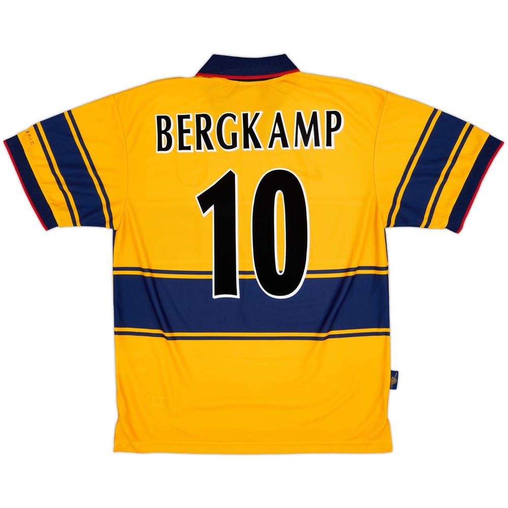1997-99 Arsenal Away Shirt Bergkamp #10 - 8/10 - (L)