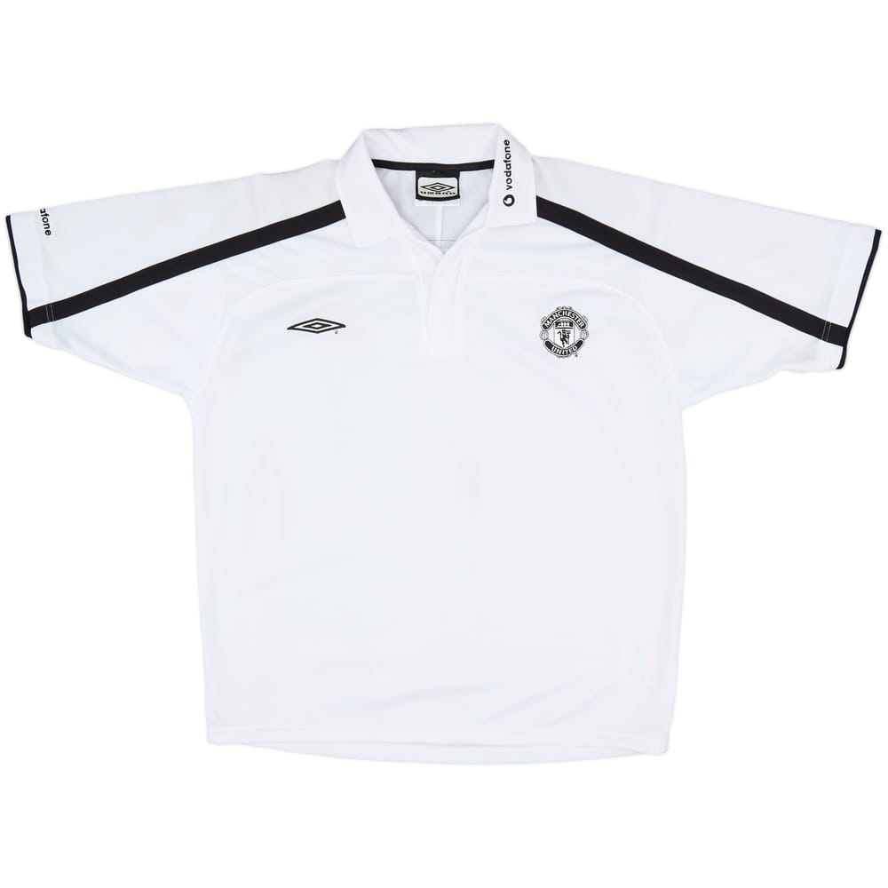 2001-02 Manchester United Umbro Polo Shirt - 8/10 - (L)