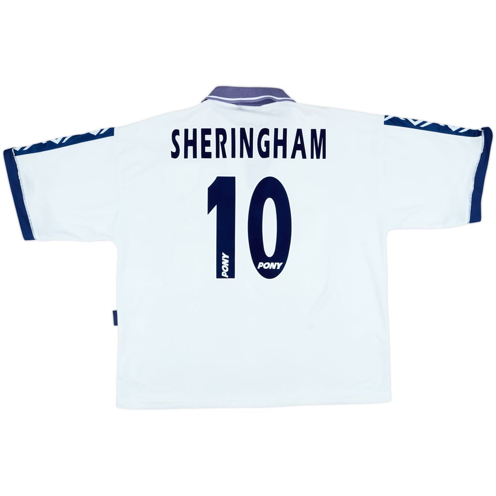 1995-97 Tottenham Home Shirt Sheringham #10 - 8/10 - (XL)
