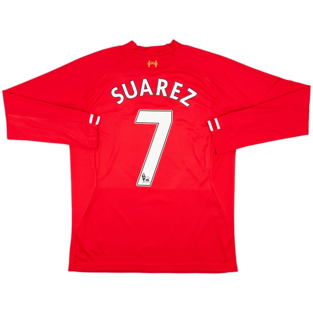 2013-14 Liverpool Home L/S Shirt Suarez #7 - 10/10 - (L)