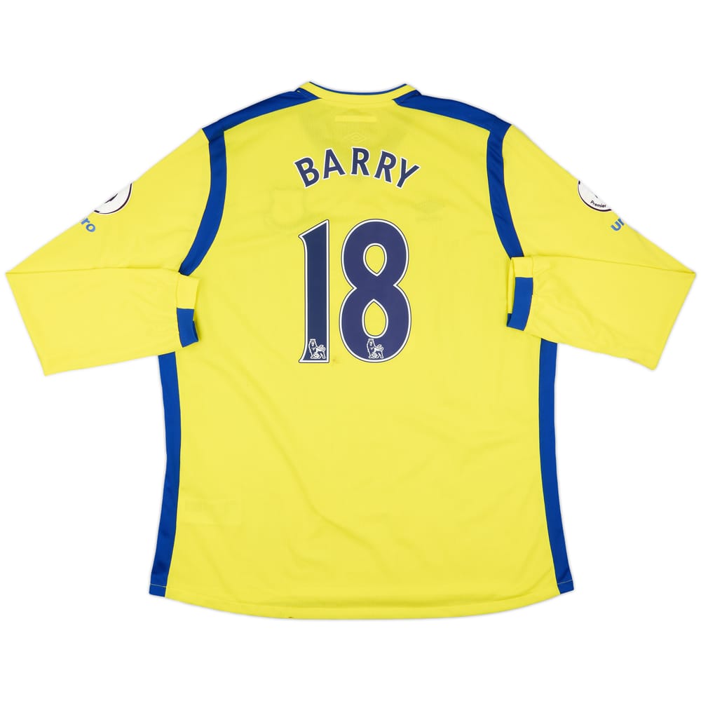 2016-17 Everton Third L/S Shirt Barry #18 - 6/10 - (3XL)