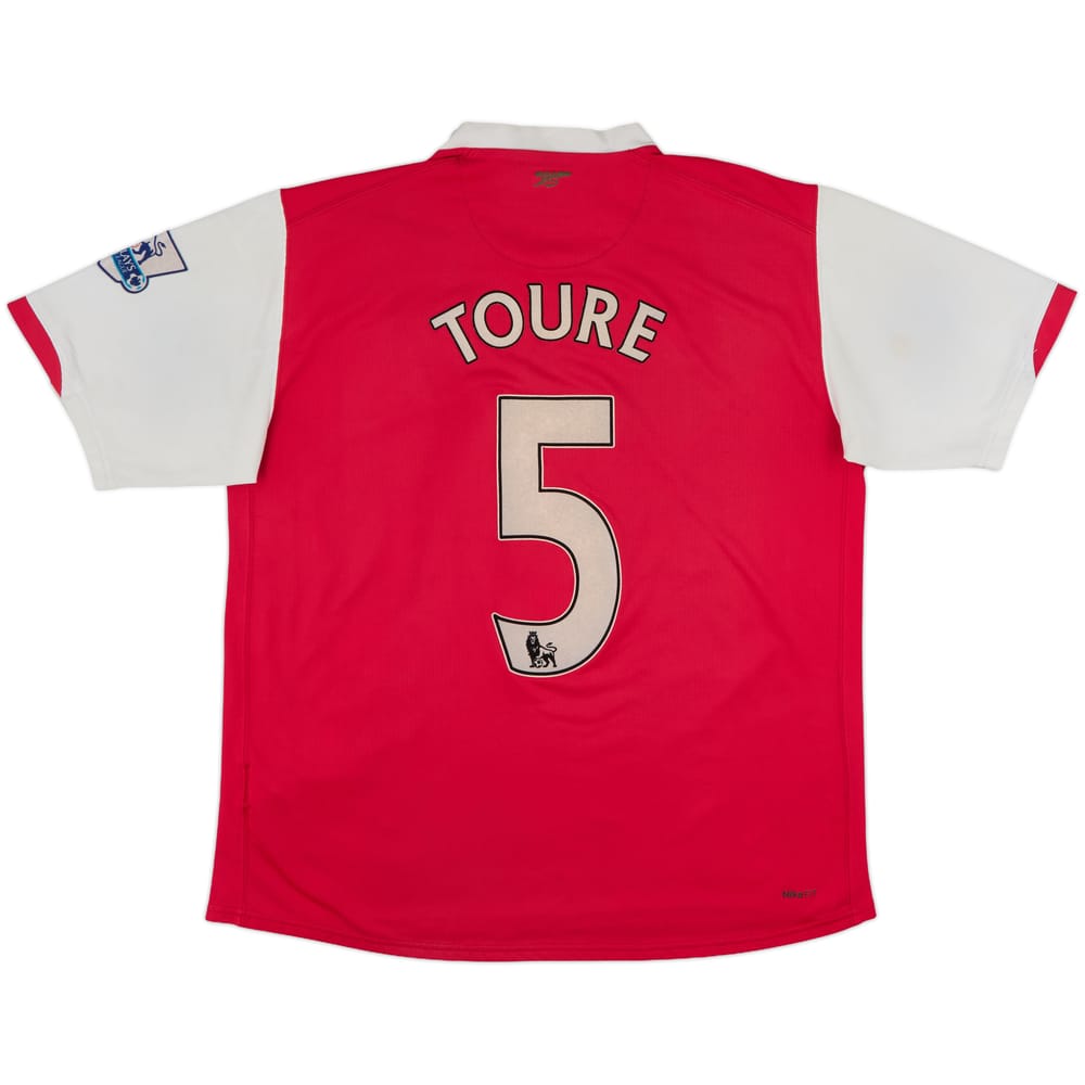 2006-08 Arsenal Home Shirt Toure #5 - 6/10 - (L)