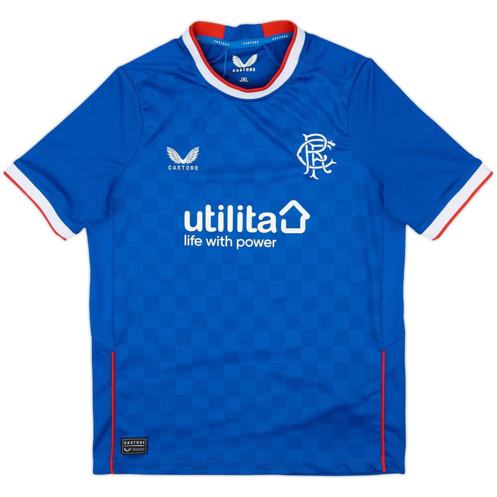 2022-23 Rangers Home Shirt - 8/10 - (XL.Boys)