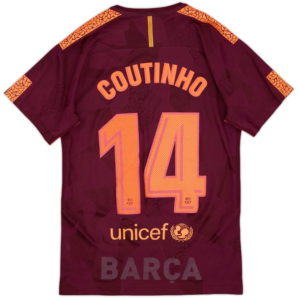 2017-18 Barcelona Authentic Third Shirt Coutinho #14 - 7/10 - (S)