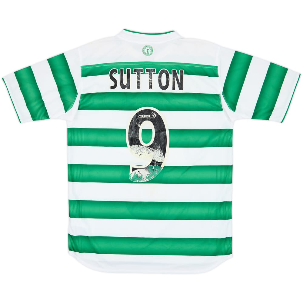 2003-04 Celtic Home Shirt Sutton #9 - 4/10 - (S)