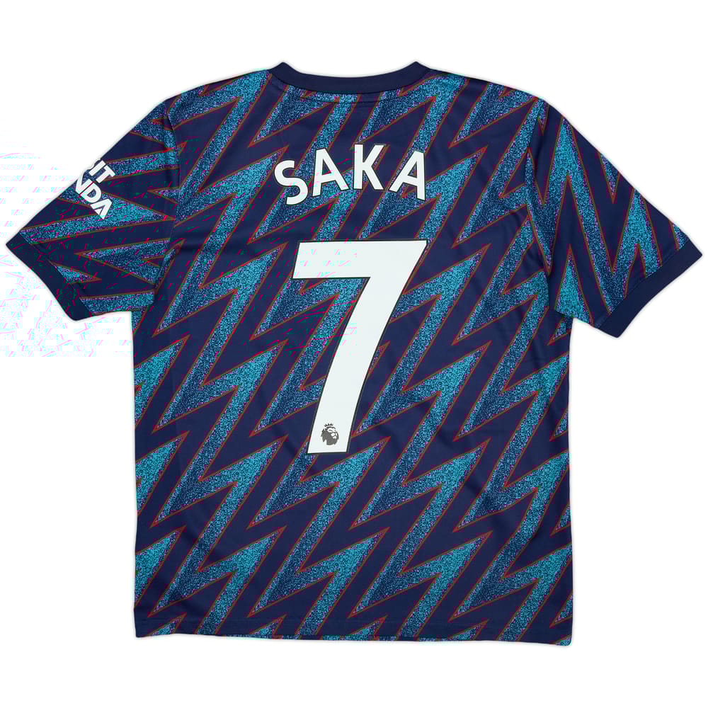 2021-22 Arsenal Third Shirt Saka #7 - 9/10 - (L.Boys)