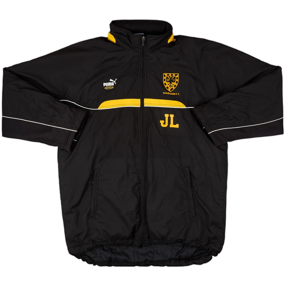2001-02 Wimbledon Staff Issue Puma King Hooded Bench Coat JL - 9/10 - (XL)